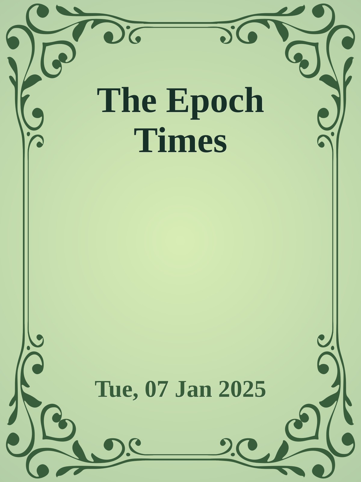 The Epoch Times [Tue, 07 Jan 2025]