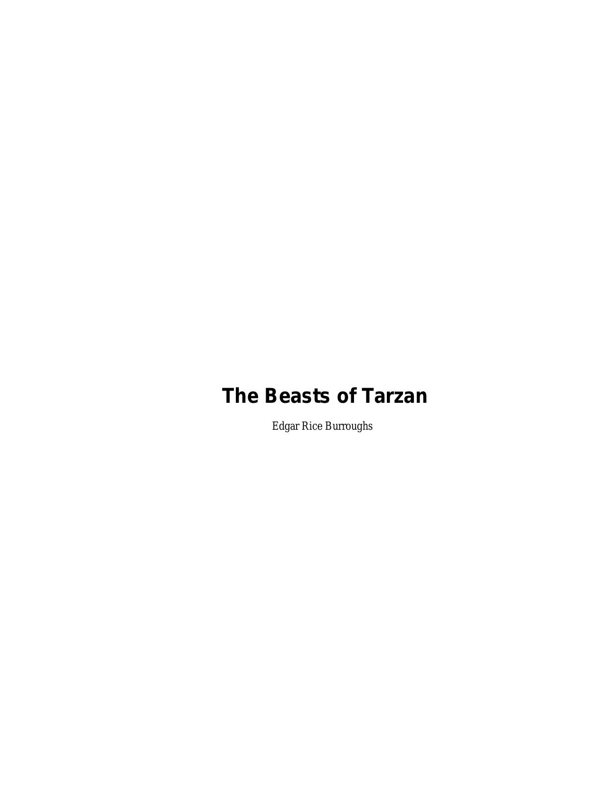 The Beasts of Tarzan