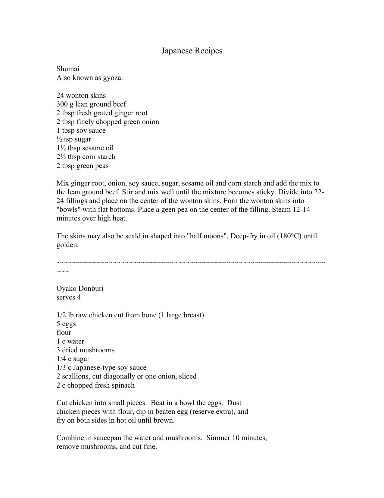 Microsoft Word - Japanese recipes.doc