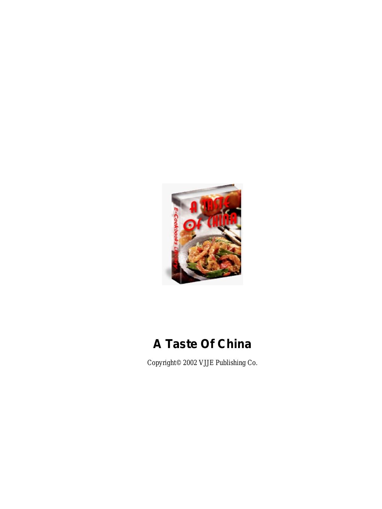 A Taste Of China