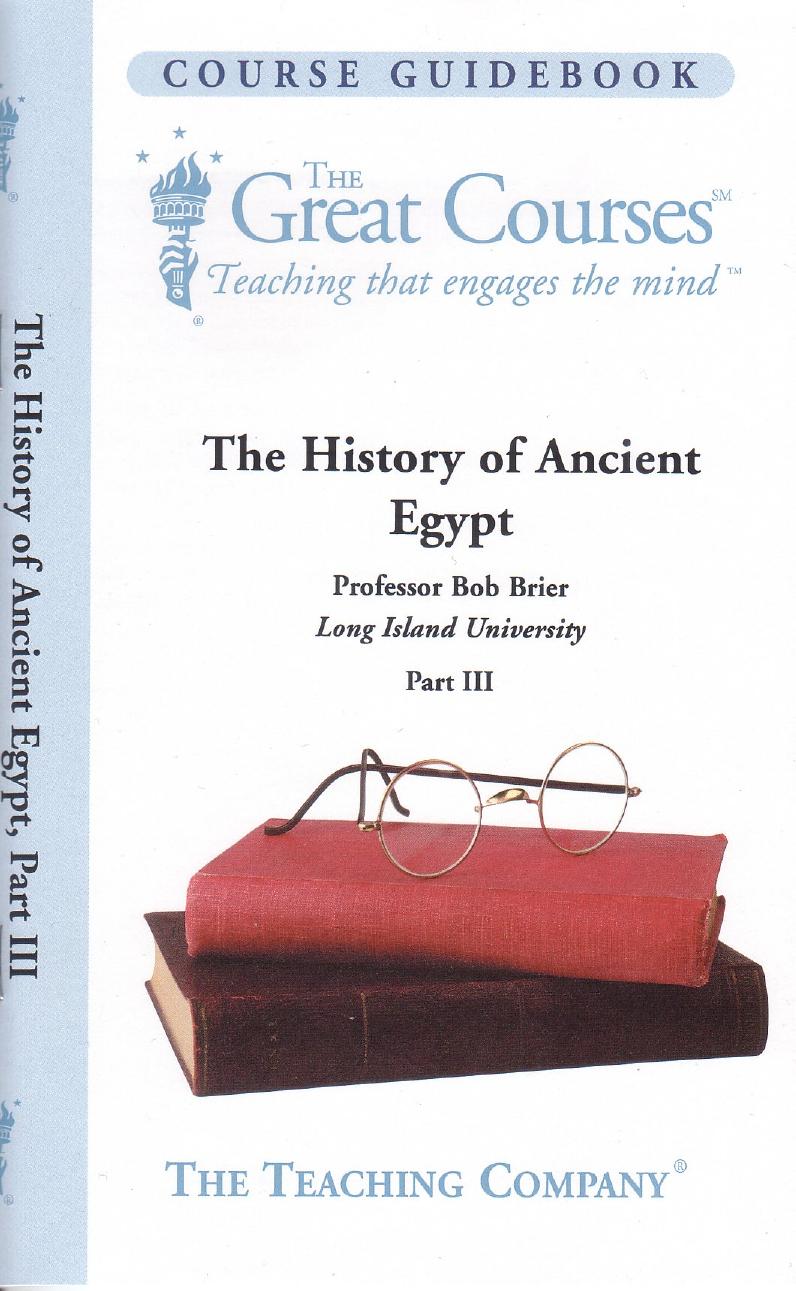 The History of Ancient Egypt, Part III