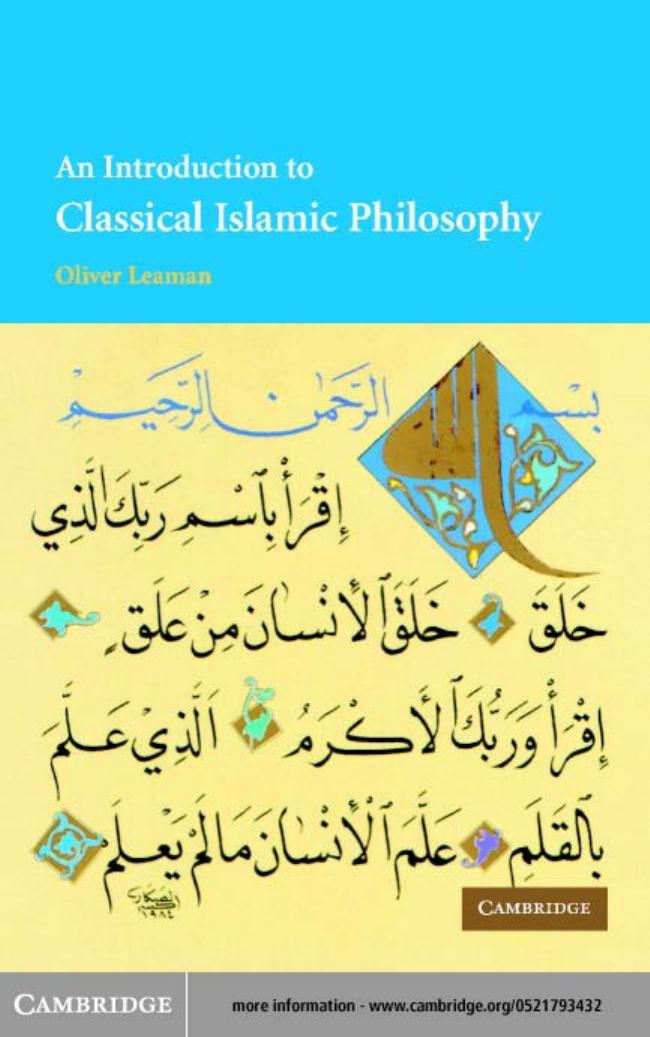 AN INTRODUCTION TO CLASSICAL ISLAMIC PHILOSOPHY