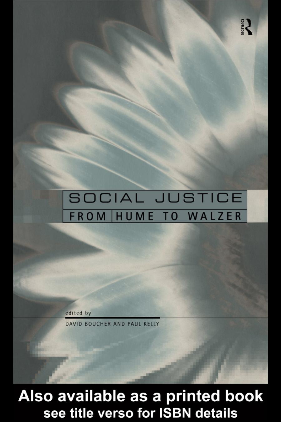 Social Justice: From Hume to Walzer