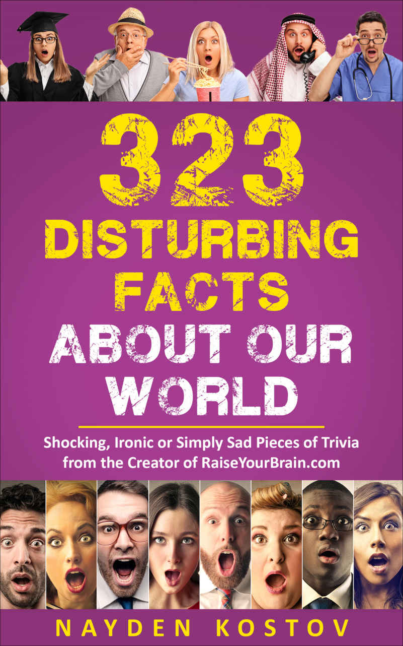 323 Disturbing Facts about Our World: Shocking, Ironic or Simply Sad Pieces of Trivia from the Creator of RaiseYourBrain.com (Paramount Trivia and Quizzes Book 6)