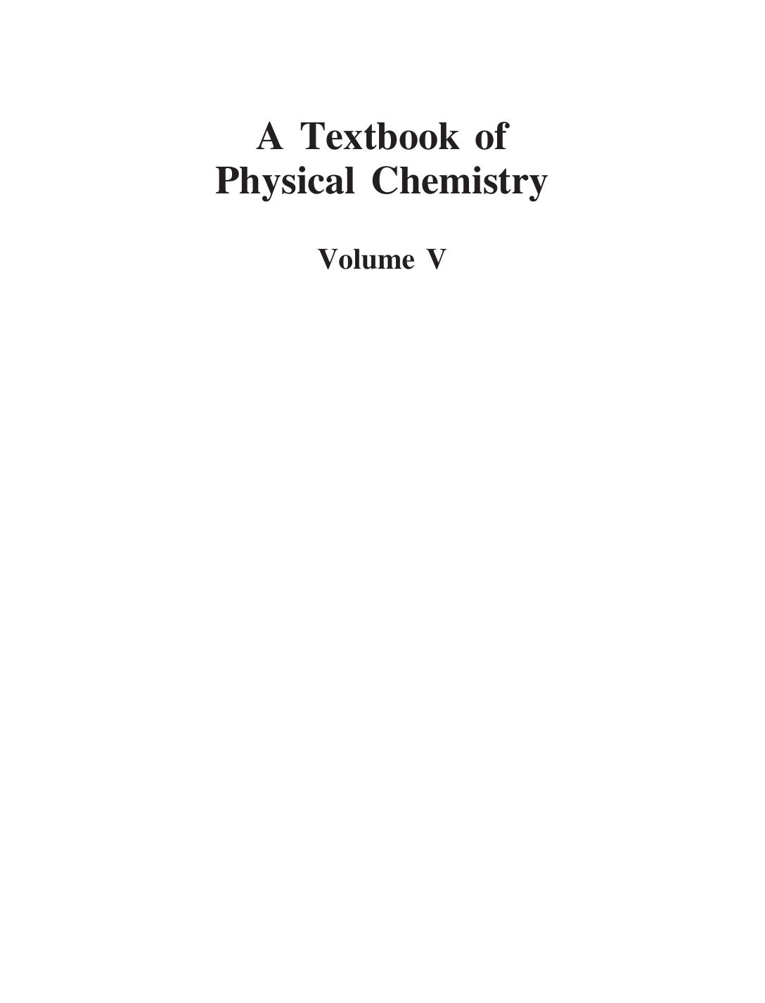 (A Textbook of Physical Chemistry) K. L. Kapoor