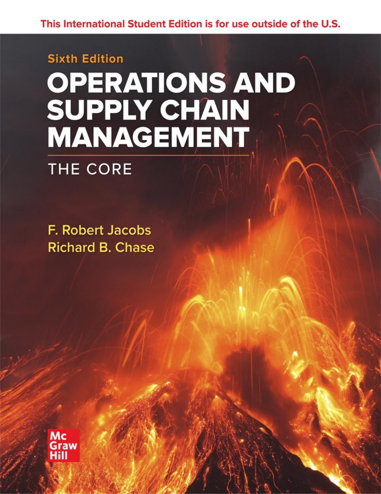 ISE EBook Online Access for Operations and Supply Chain Management: the Core