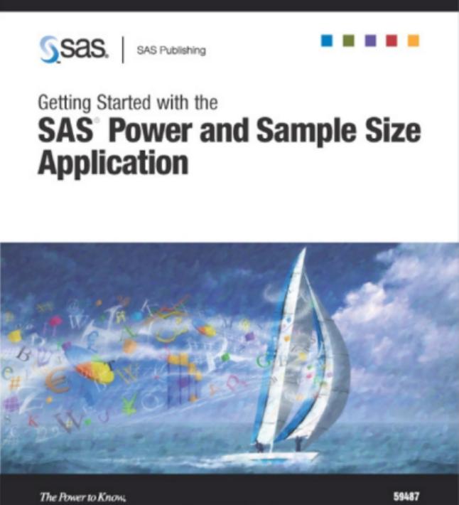 Getting Started with the SAS Power and Sample Size Application