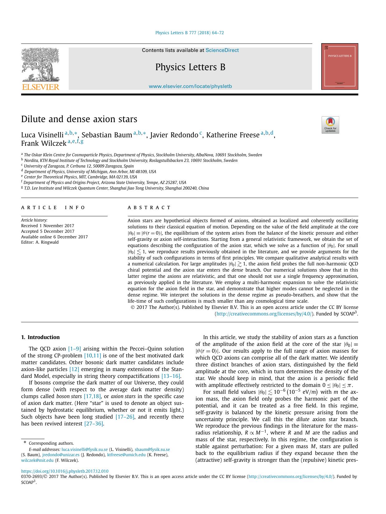 Dilute and dense axion stars