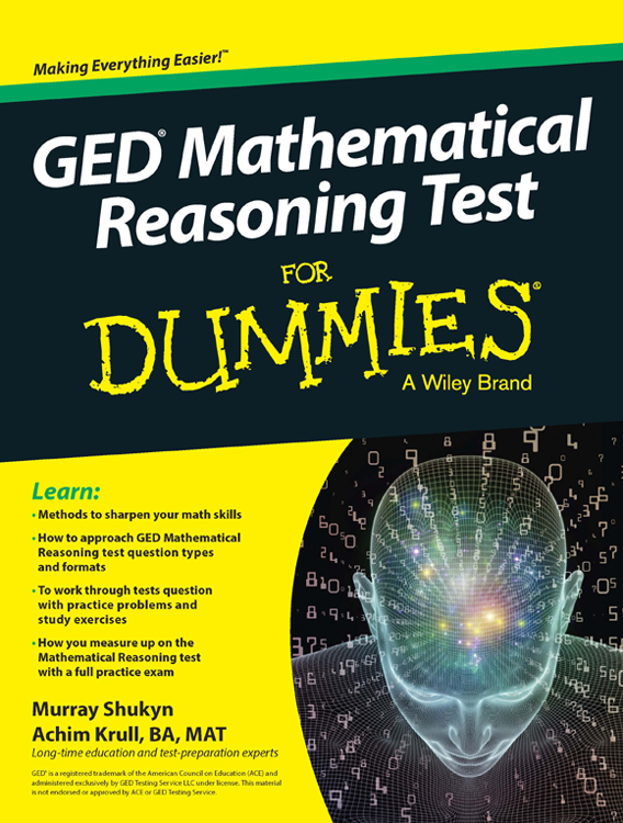 GED Mathematical Reasoning for Dummies