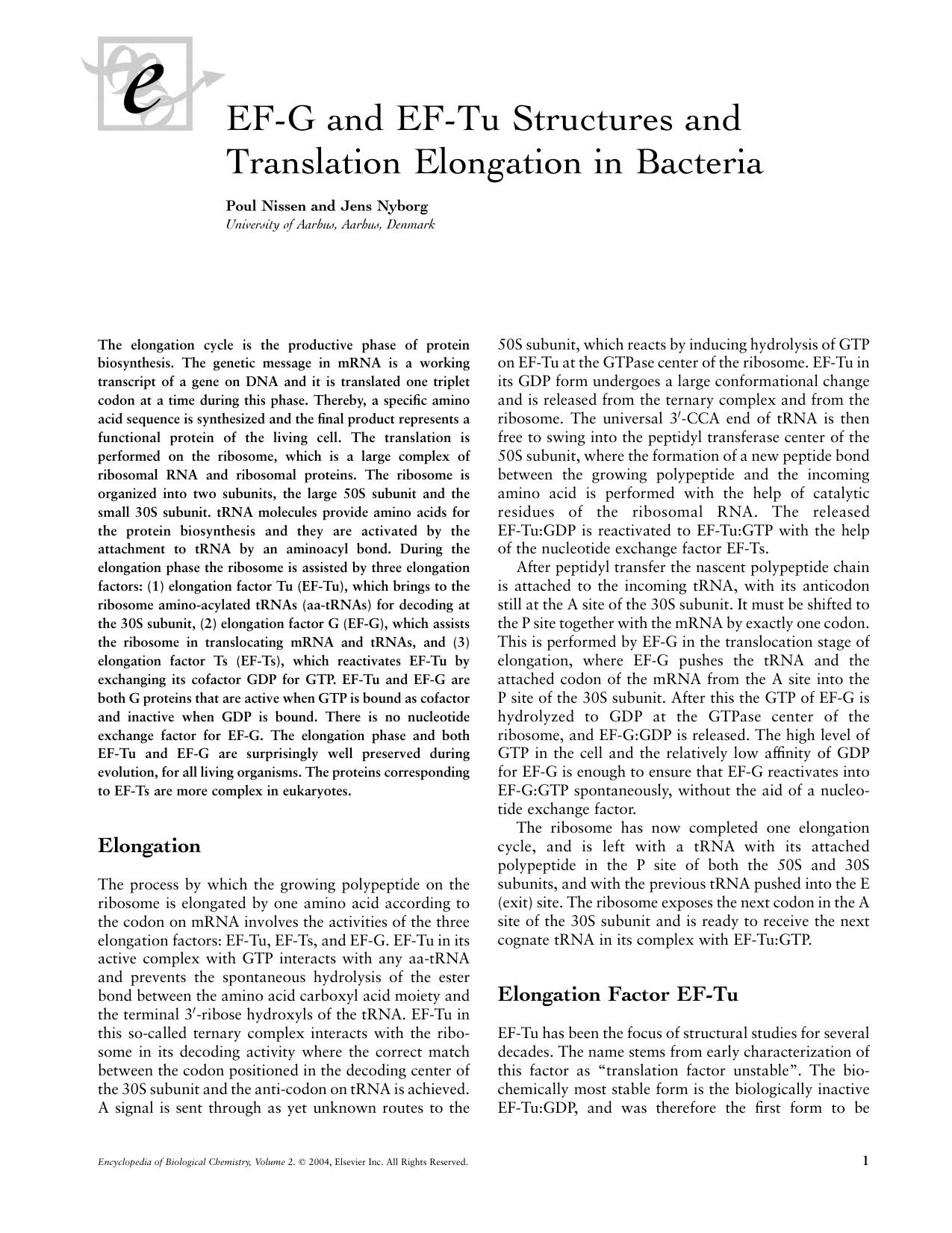 Encyclopedia Of Biological Chemistry Volume 2 Elsevier