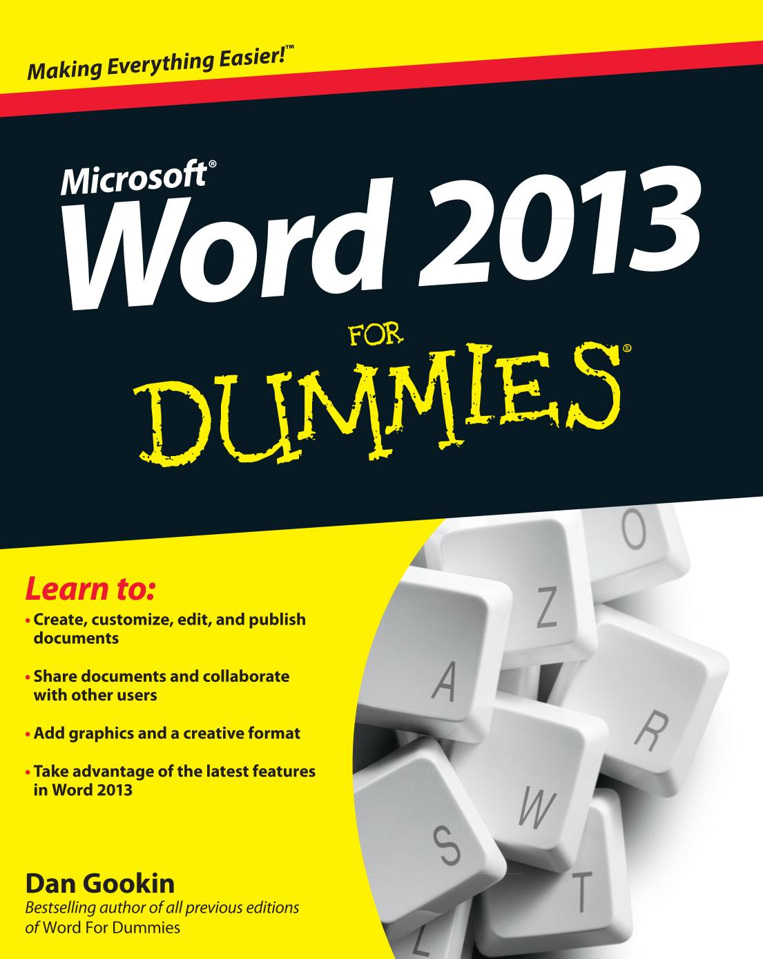 Word 2013 For Dummies®