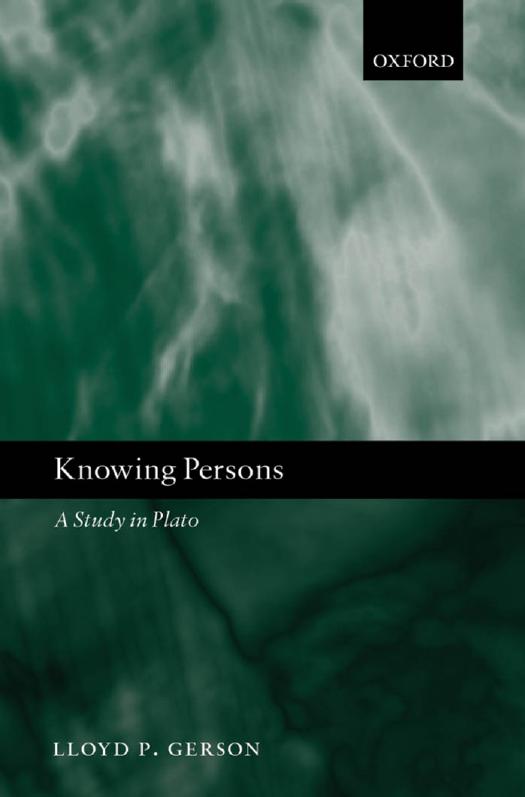 Knowing Persons : A Study in Plato