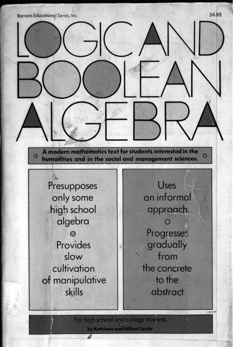 Logic and Boolean Algebra