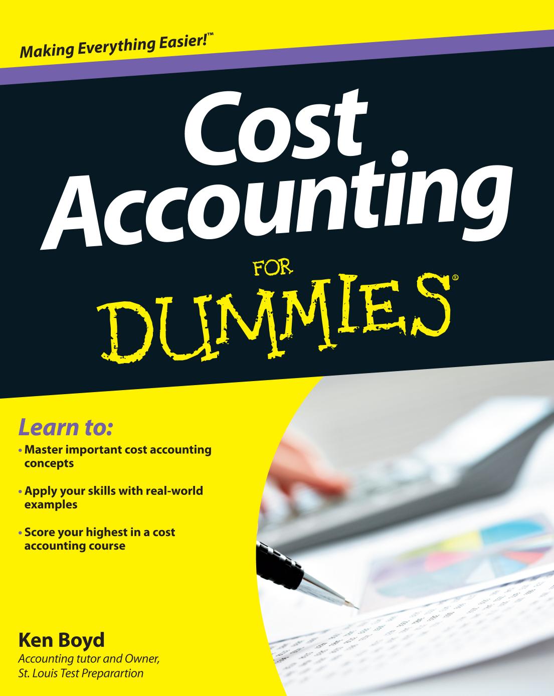 Cost Accounting For Dummies