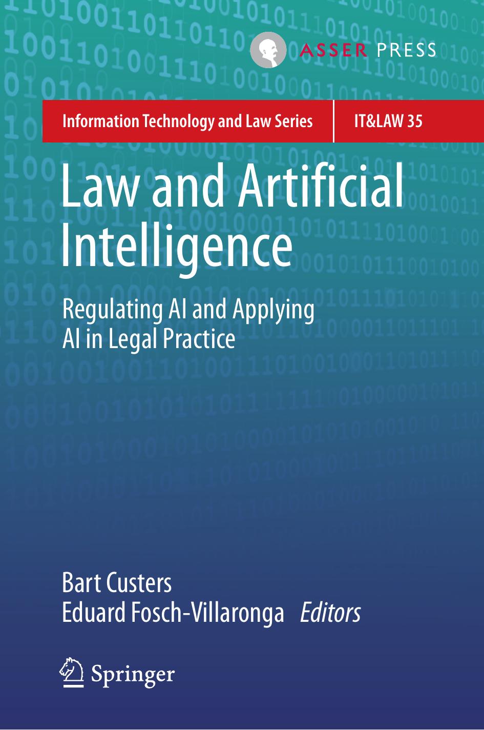 (Information Technology And Law Series, 35) Bart Custers, Eduard Fosch-Villaronga