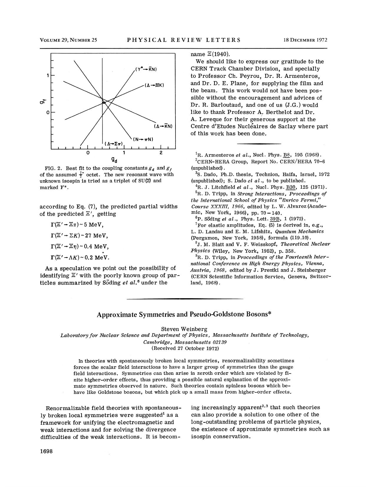 Approximate Symmetries and Pseudo-Goldstone Bosons