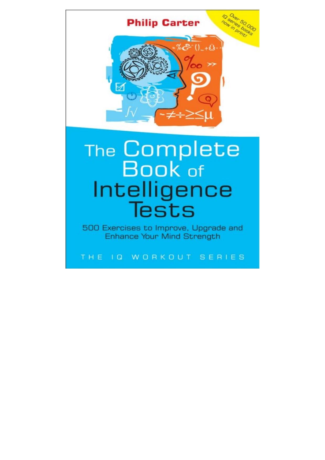 The Complete Book of Intelligence Tests