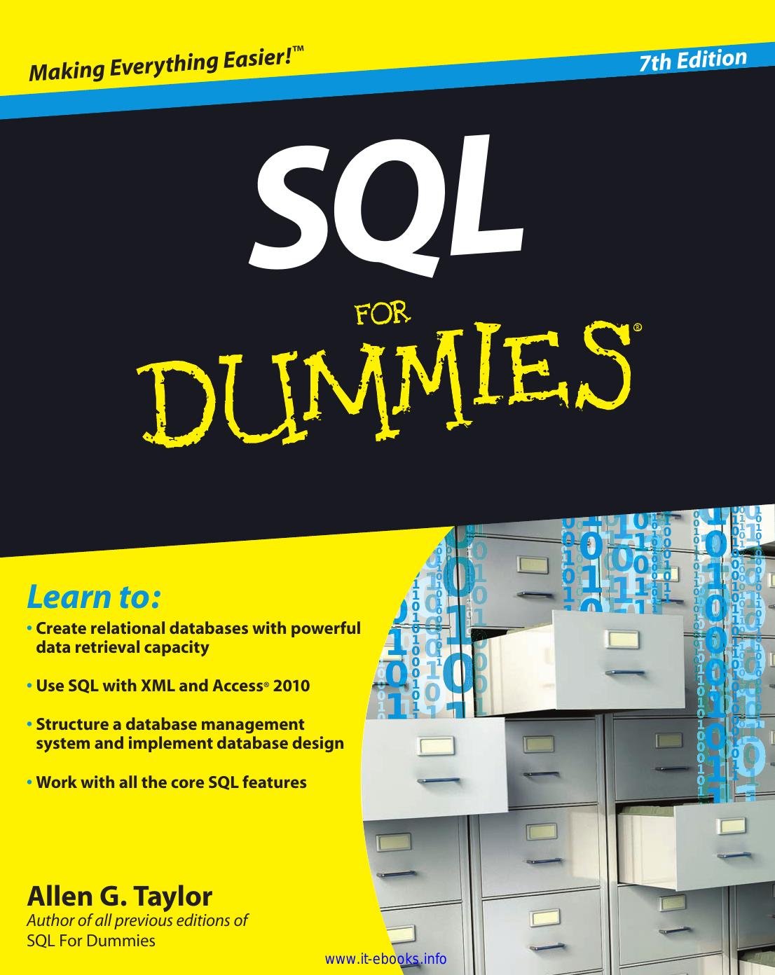 SQL for Dummies, 7th Edition