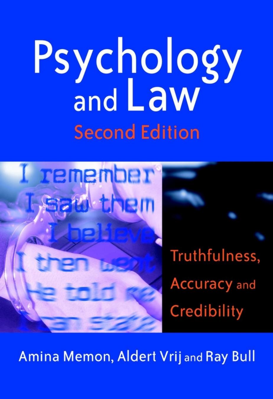 Psychology And Law Truthfulness,accuracy A