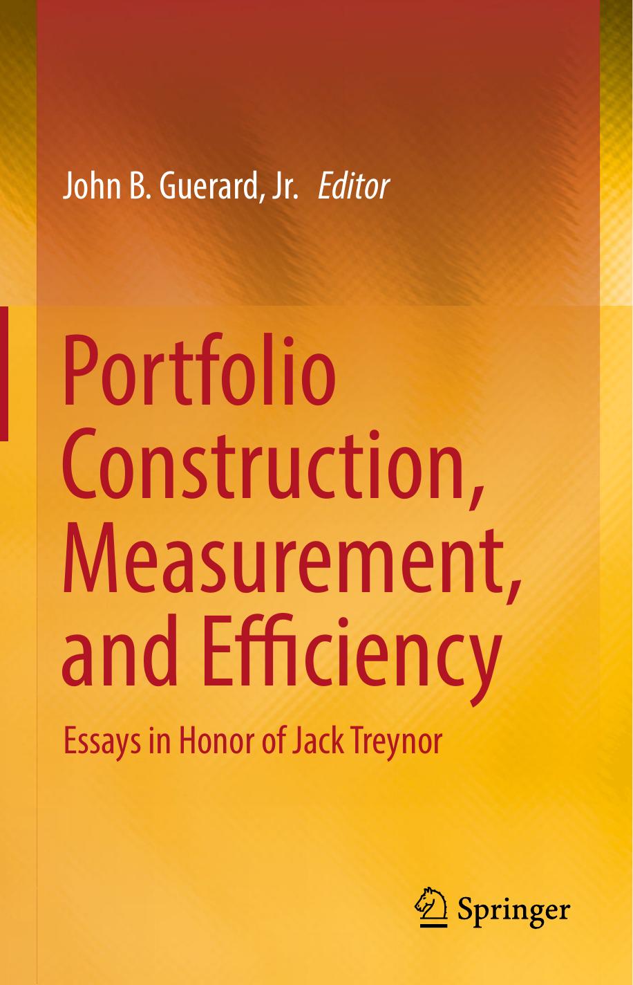 Portfolio Construction, Measurement, and E