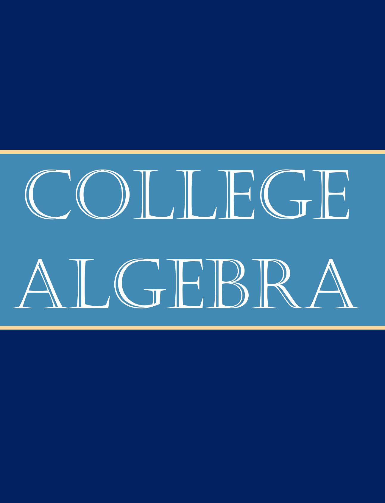 College Algebra