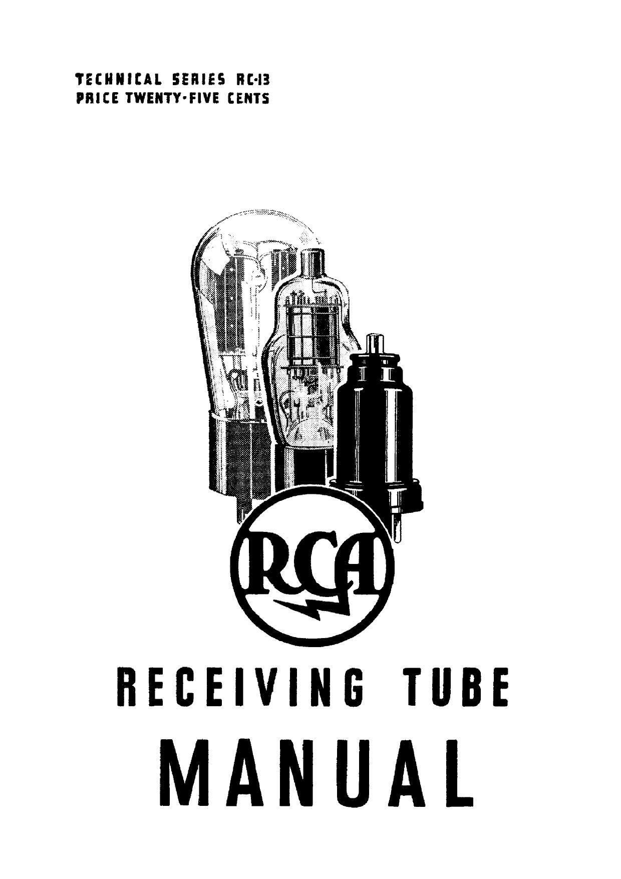 1937 RCA Recieving Tube Manual