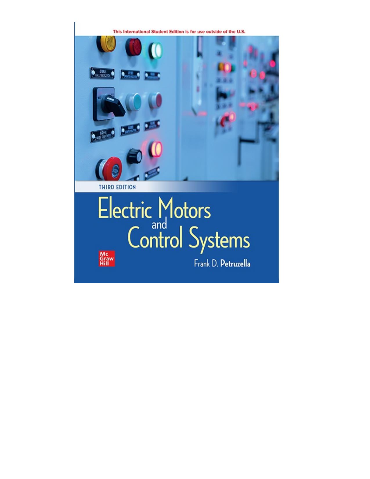 Electric Motors and Control Systems, 3e