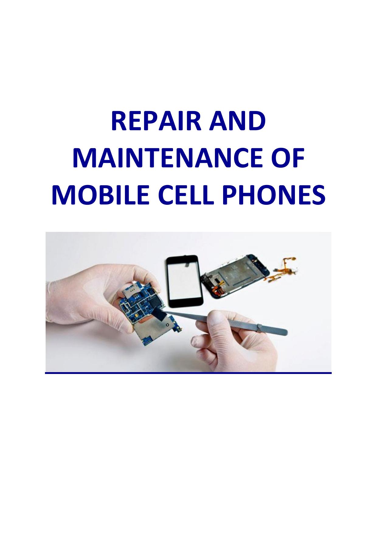 Repair And Maintenance Of Mobile Cell Phon