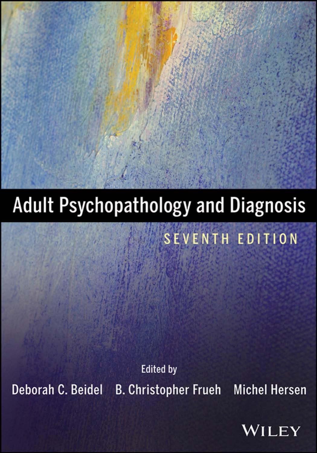 Adult Psychopathology and Diagnosis