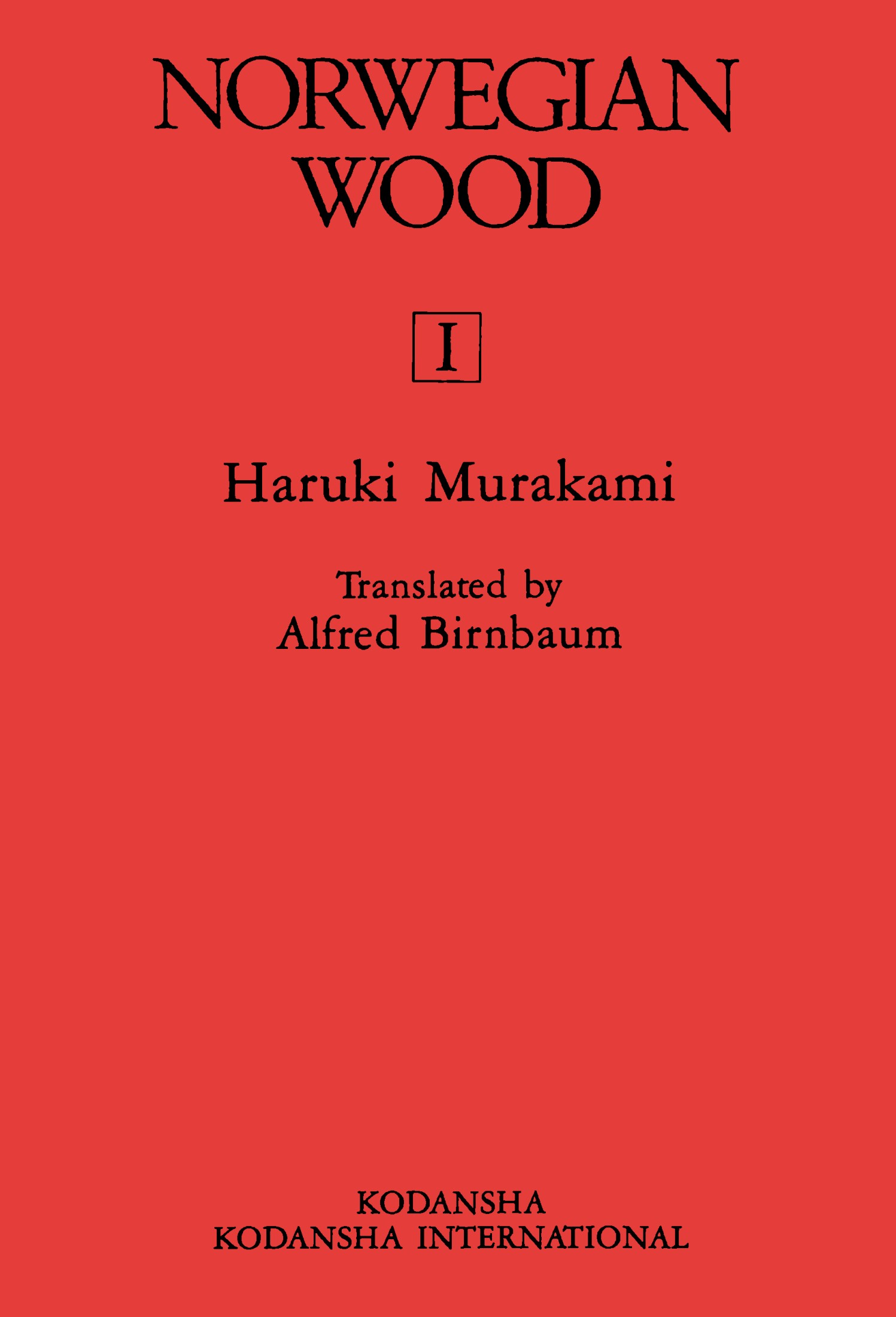 Norwegian Wood Vol 1.