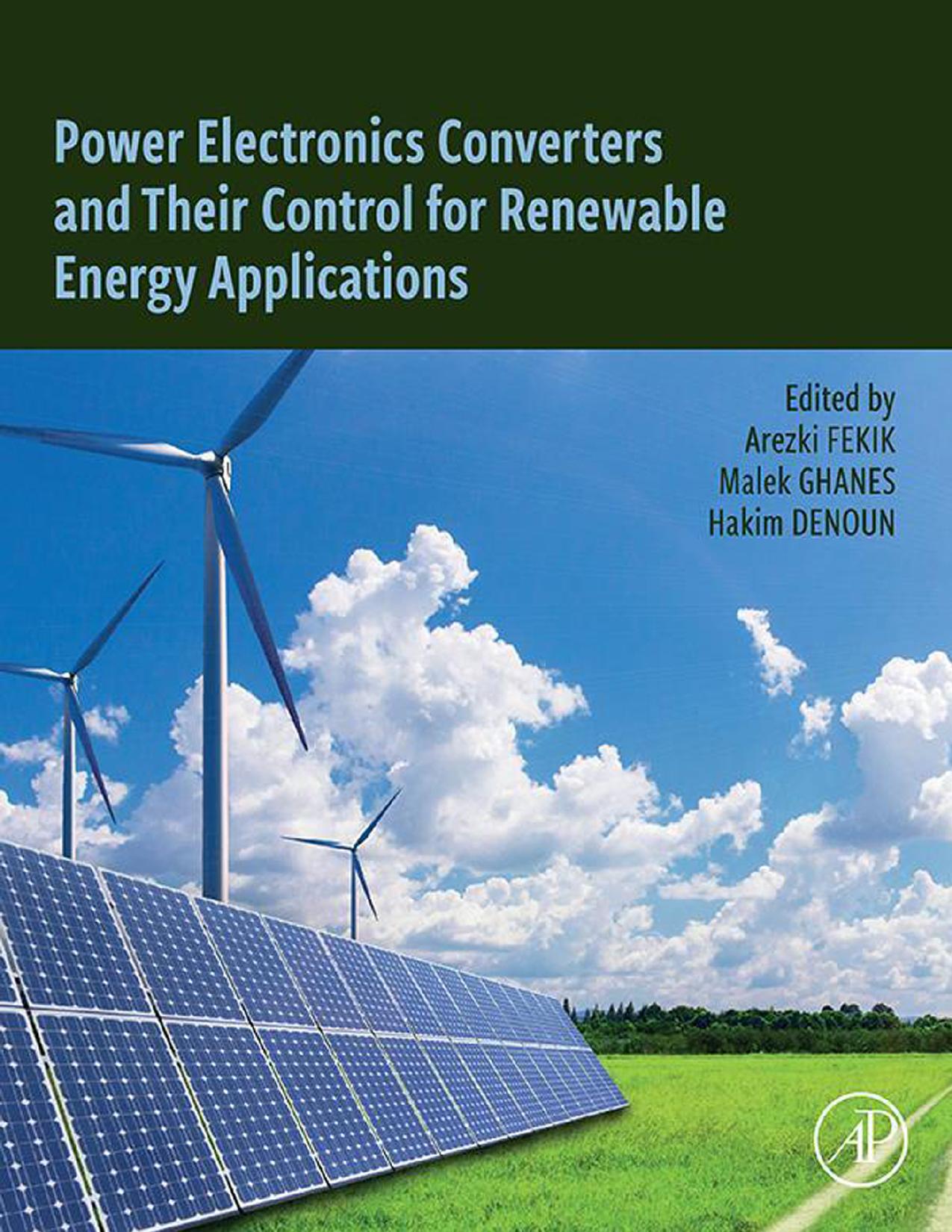 Power Electronics Converters and Their Control for Renewable Energy Applications