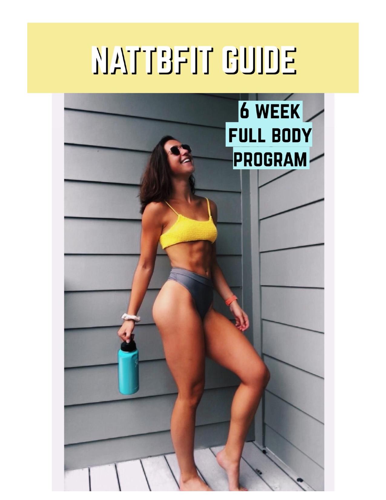 6 Week Full Body Program Natalie Bally 6 Week Full Body Program