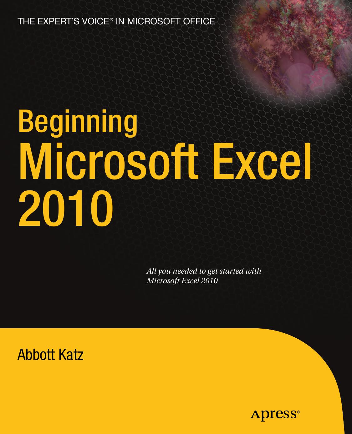 Beginning Microsoft Excel 2010