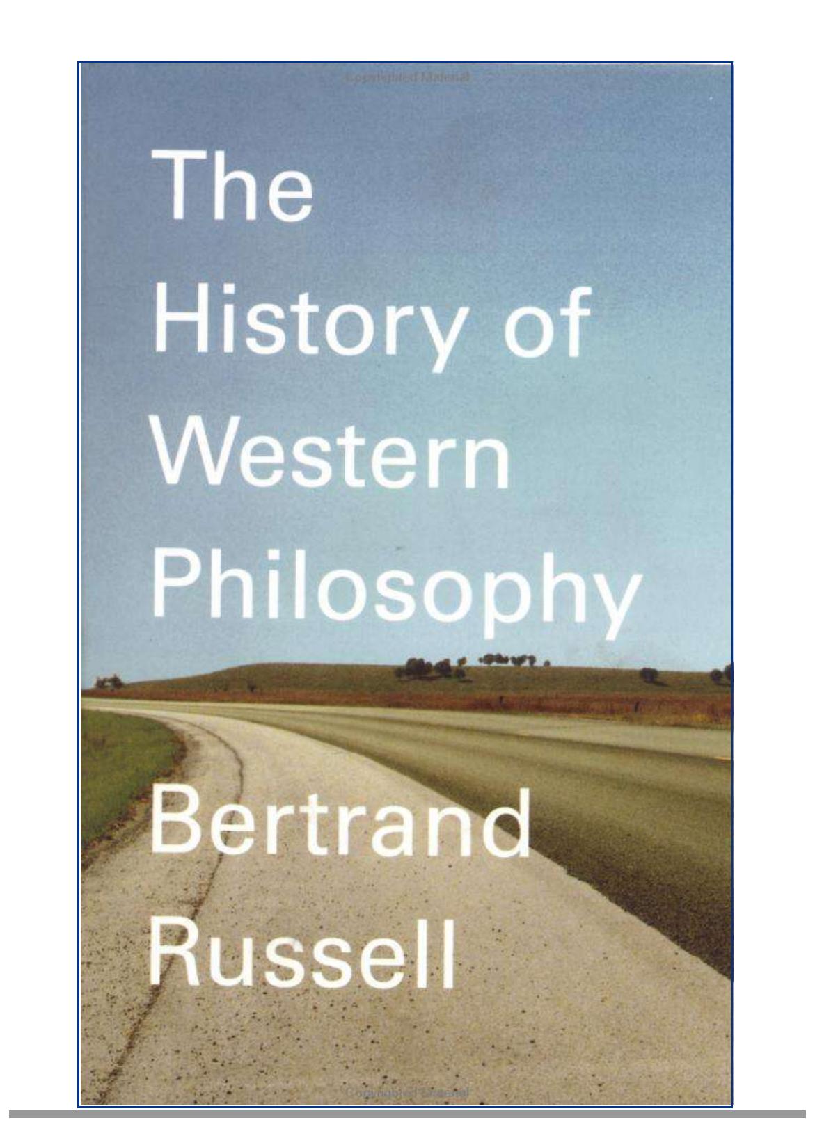 Philosophy (History) - Western