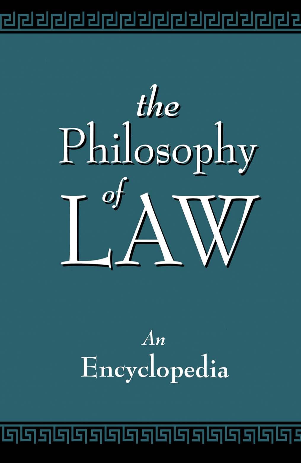 The Philosophy of Law