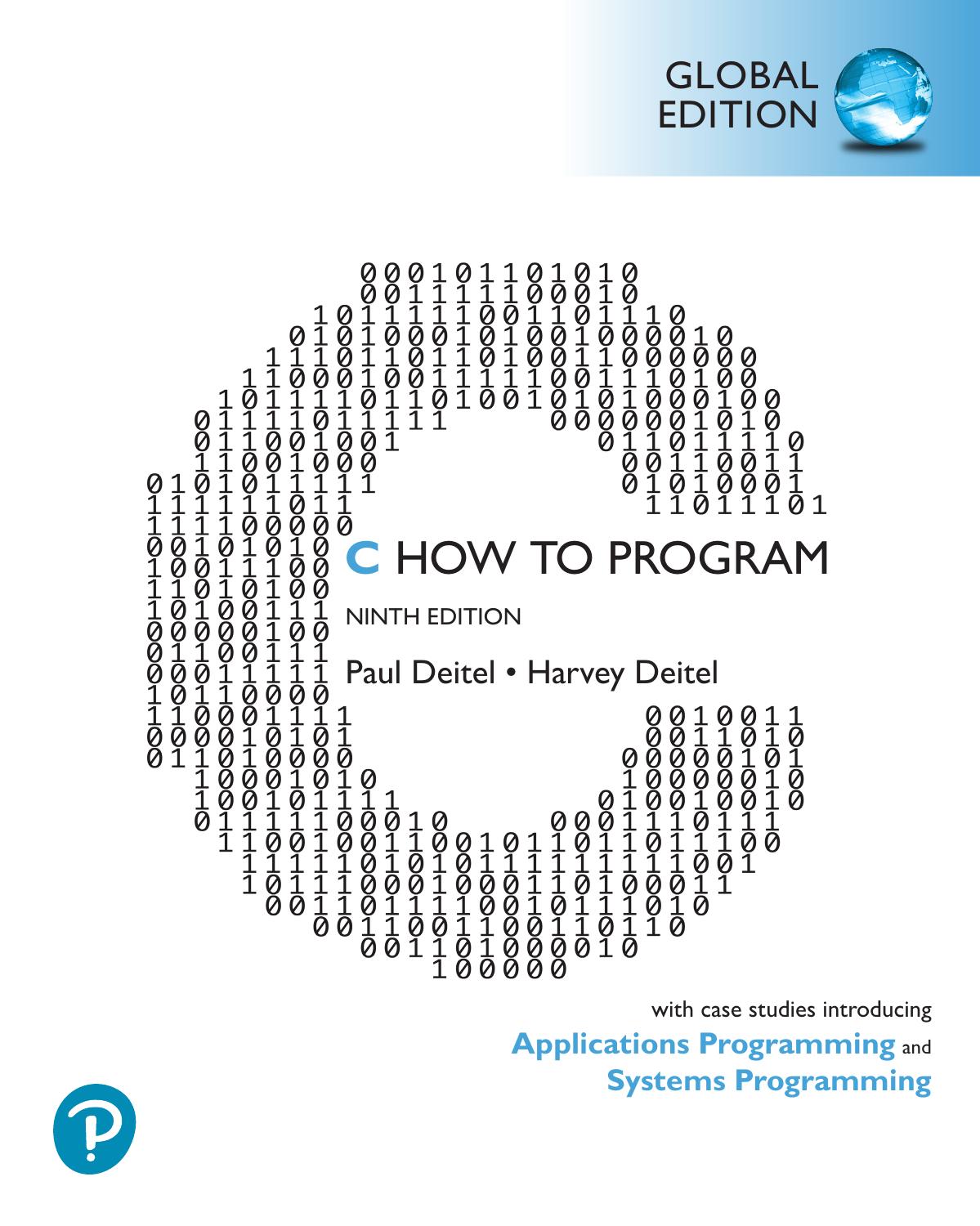 C How to Program, Global Edition, 9/ed