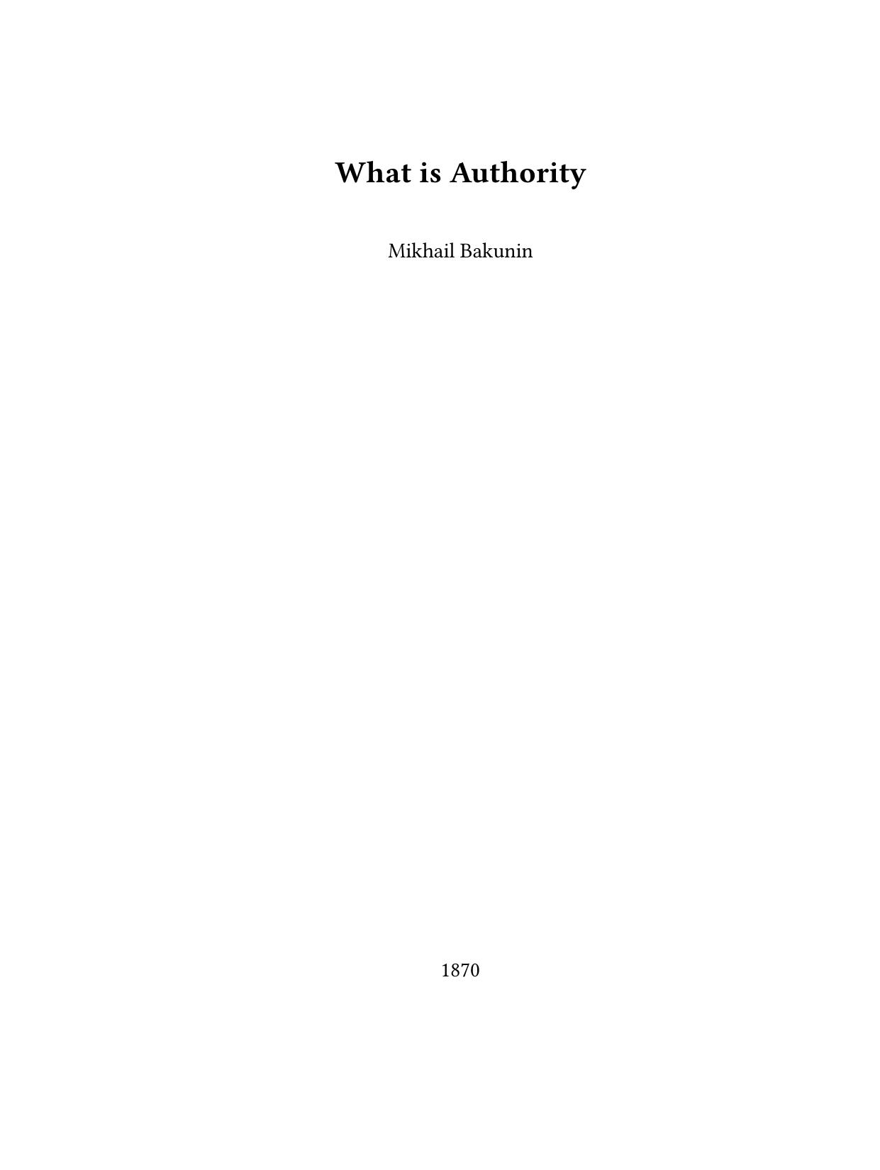 What is Authority