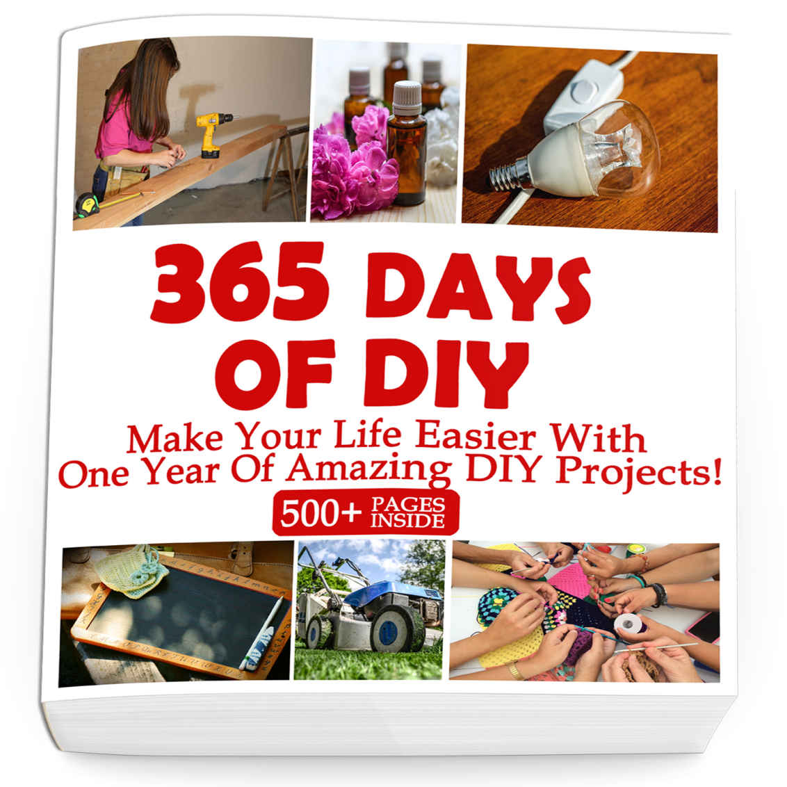 365 Days Of DIY: Make Your Life Easier With One Year Of Amazing DIY Projects! : (DIY Household Hacks, DIY Cleaning and Organizing, Homesteading)