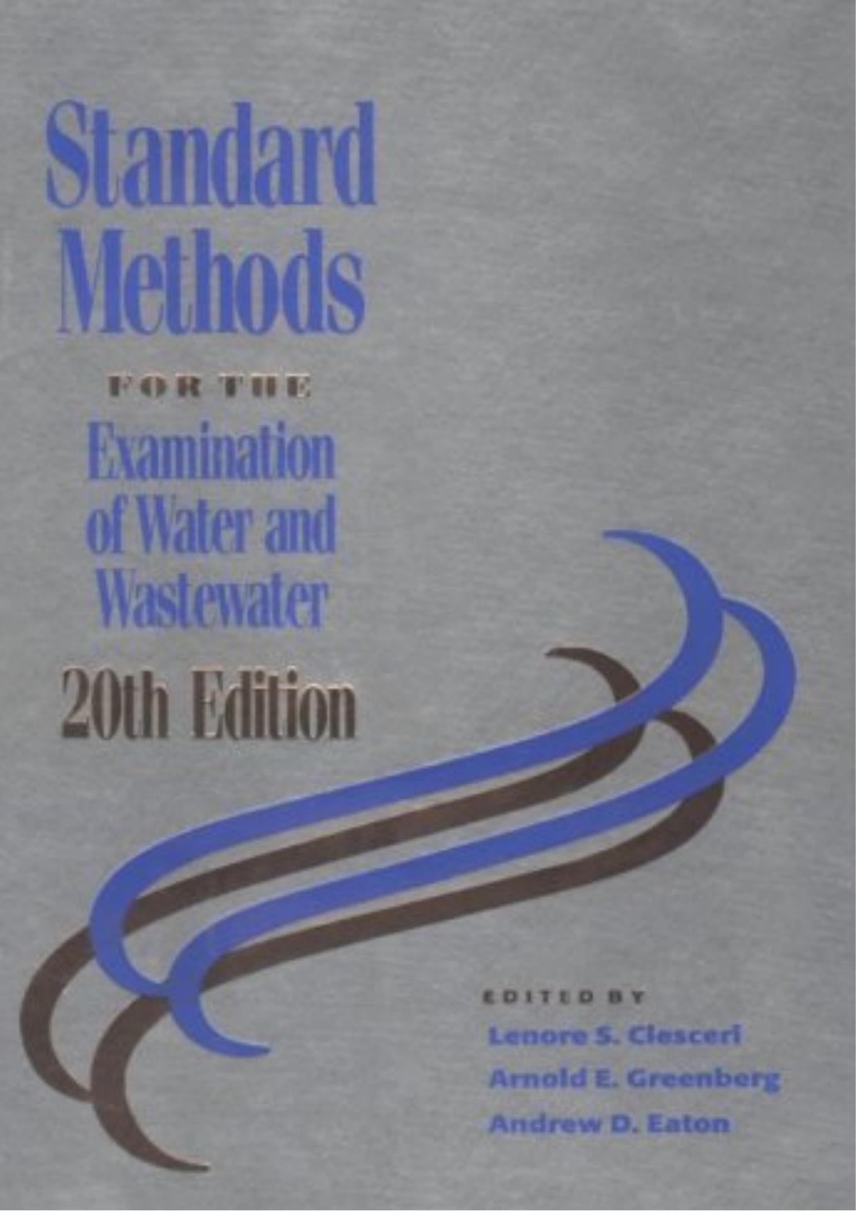 Standard Methods for the Examination of Water and Wastewater 20th ed