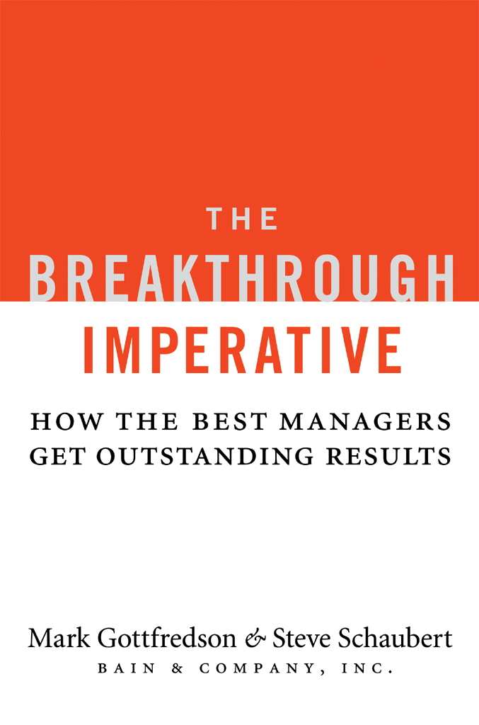 The Breakthrough Imperative