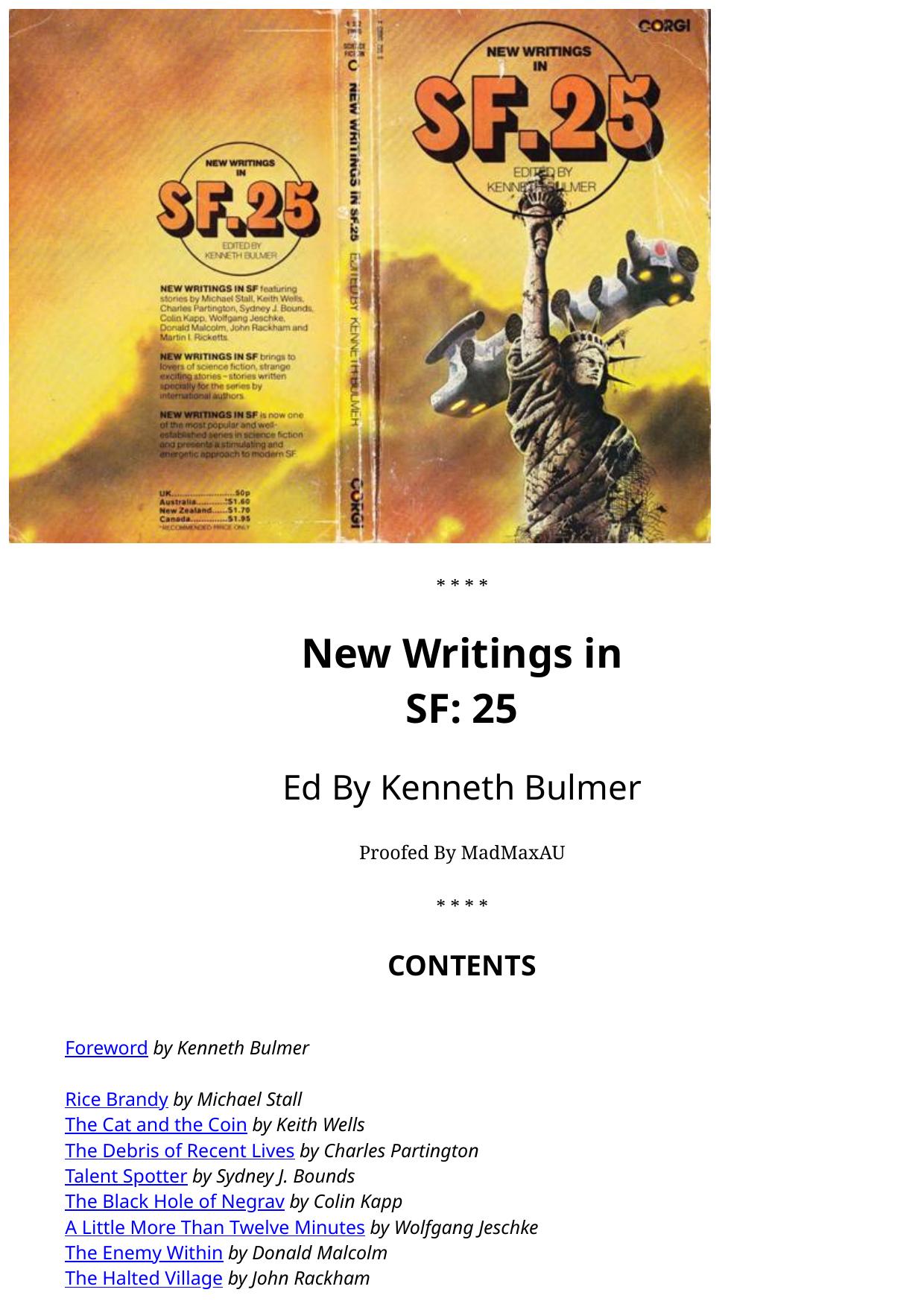 New Writings in SF 25 - [Anthology]