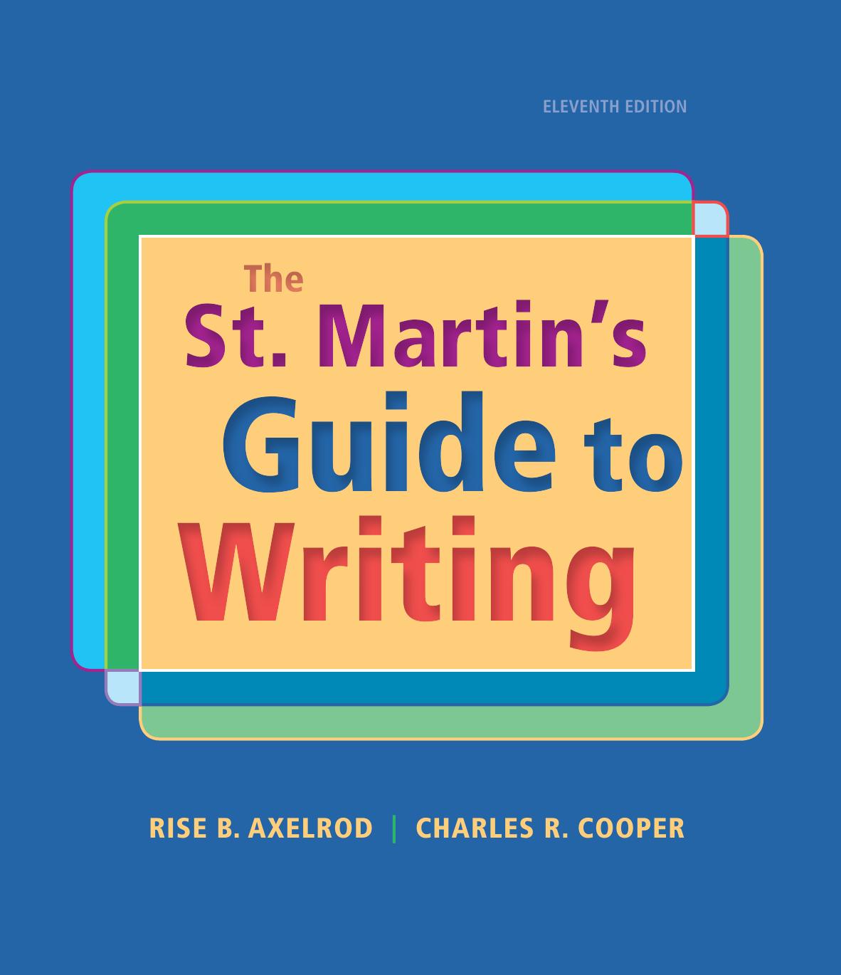 The St. Martin’s Guide to Writing