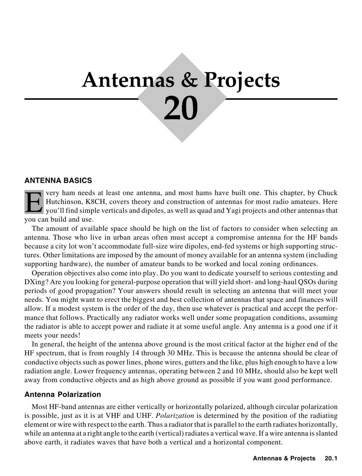 Chapter 20 - Antennas and Projects