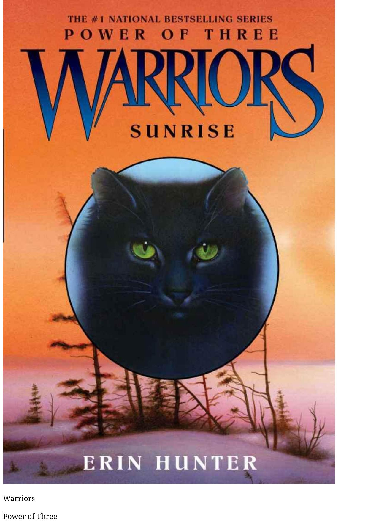 Warriors: Power of Three #6: Sunrise