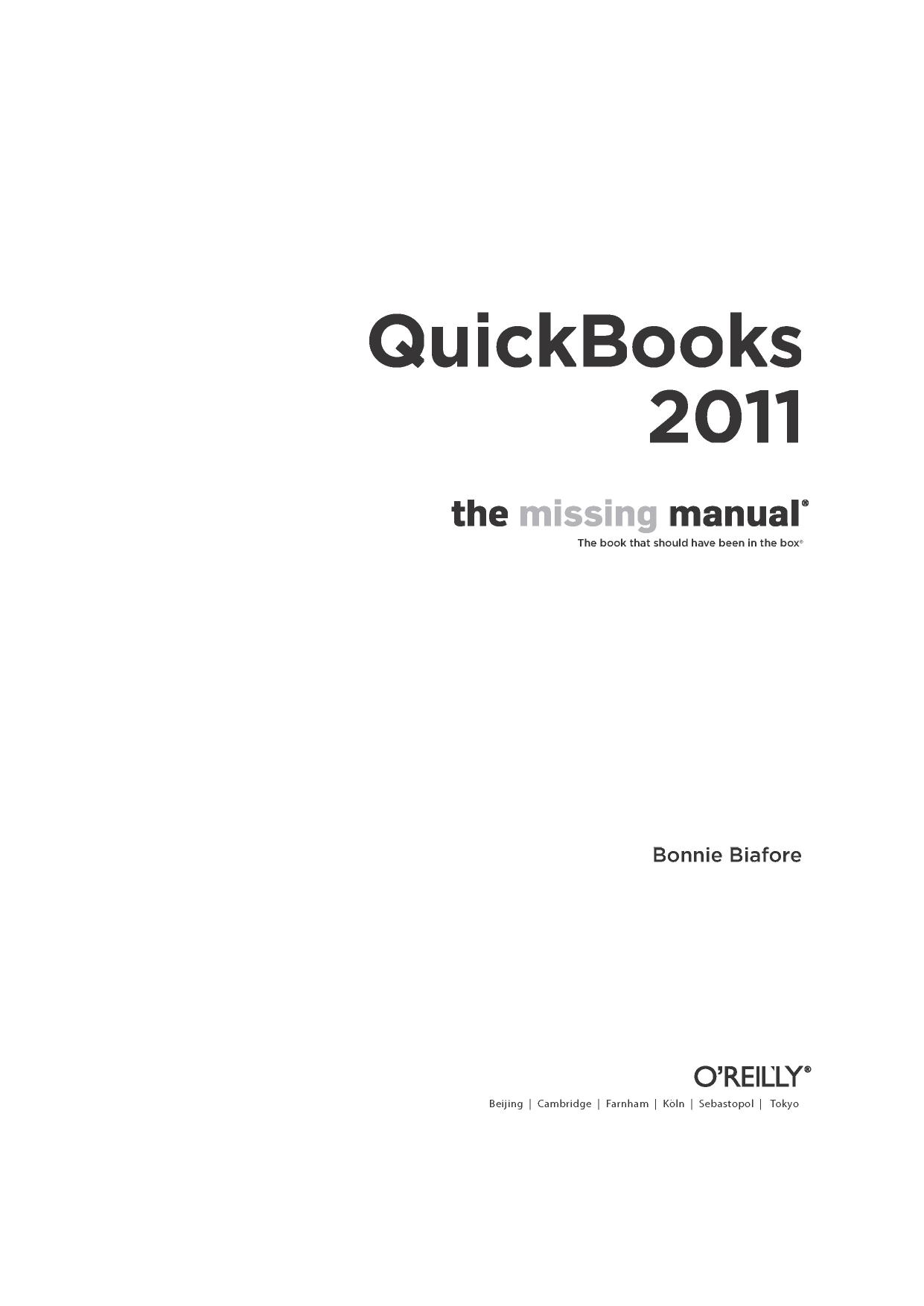 QuickBooks 2011