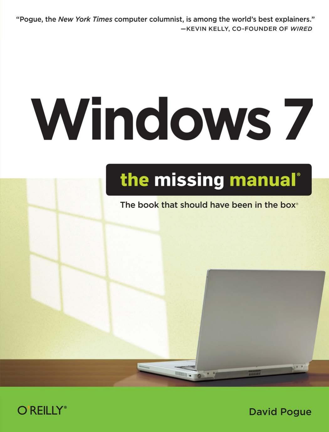 Oreilly - Windows 7 The Missing Manual (03-2010) (ATTiCA)