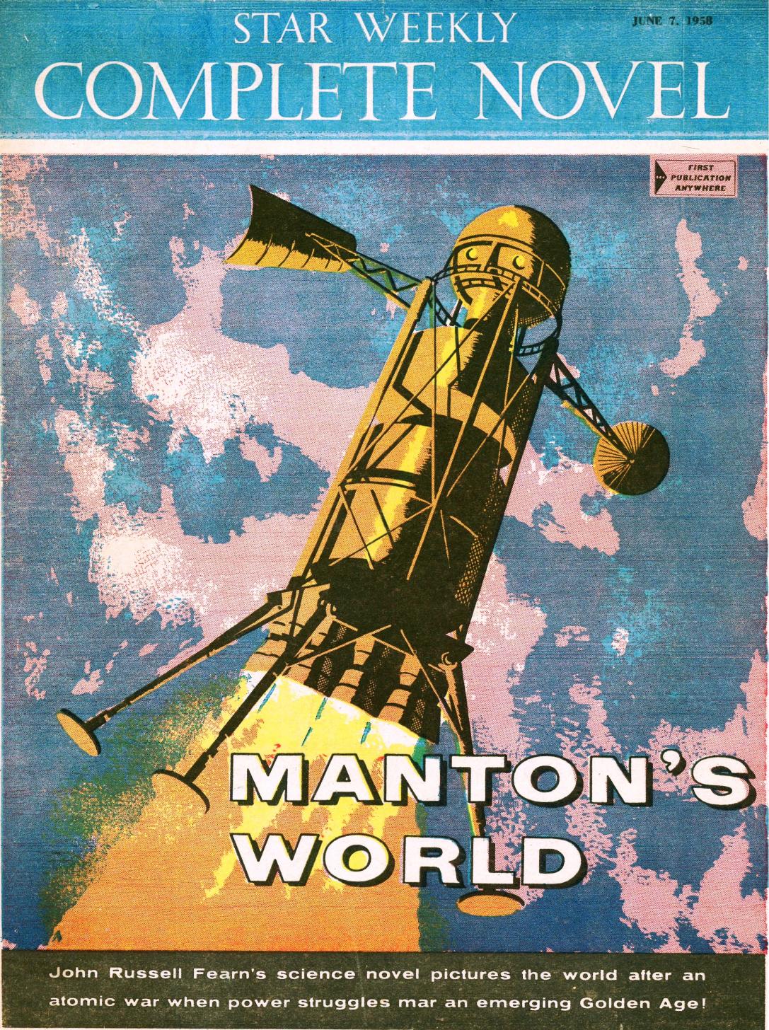 Manton's World (Star Weekly Novel - 7 June 1958)