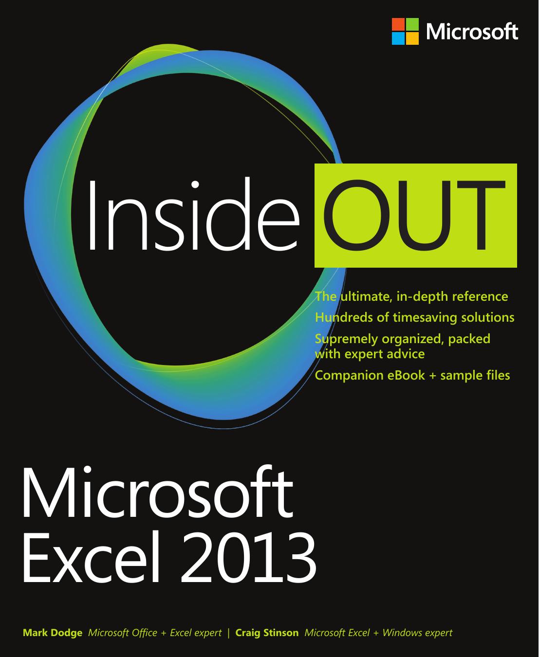 Microsoft Excel 2013 Inside Out ebook