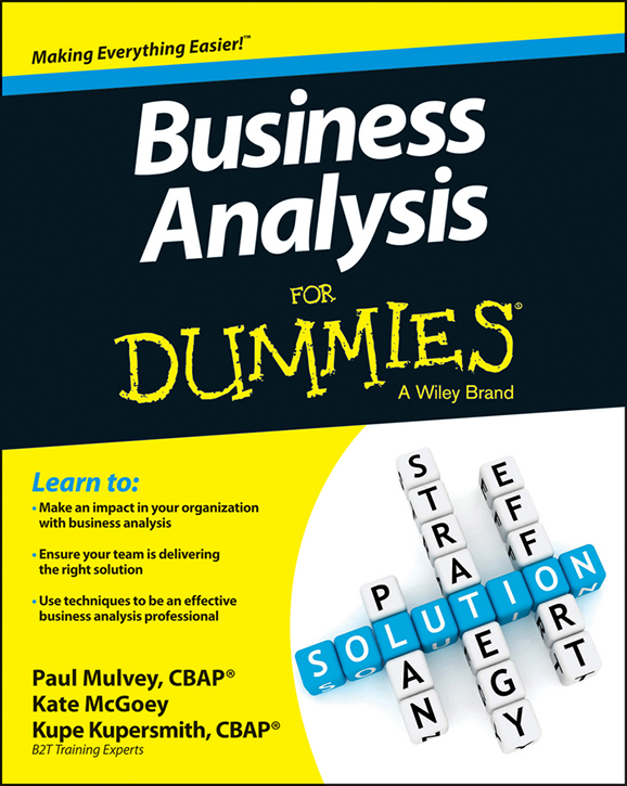 Business Analysis For Dummies