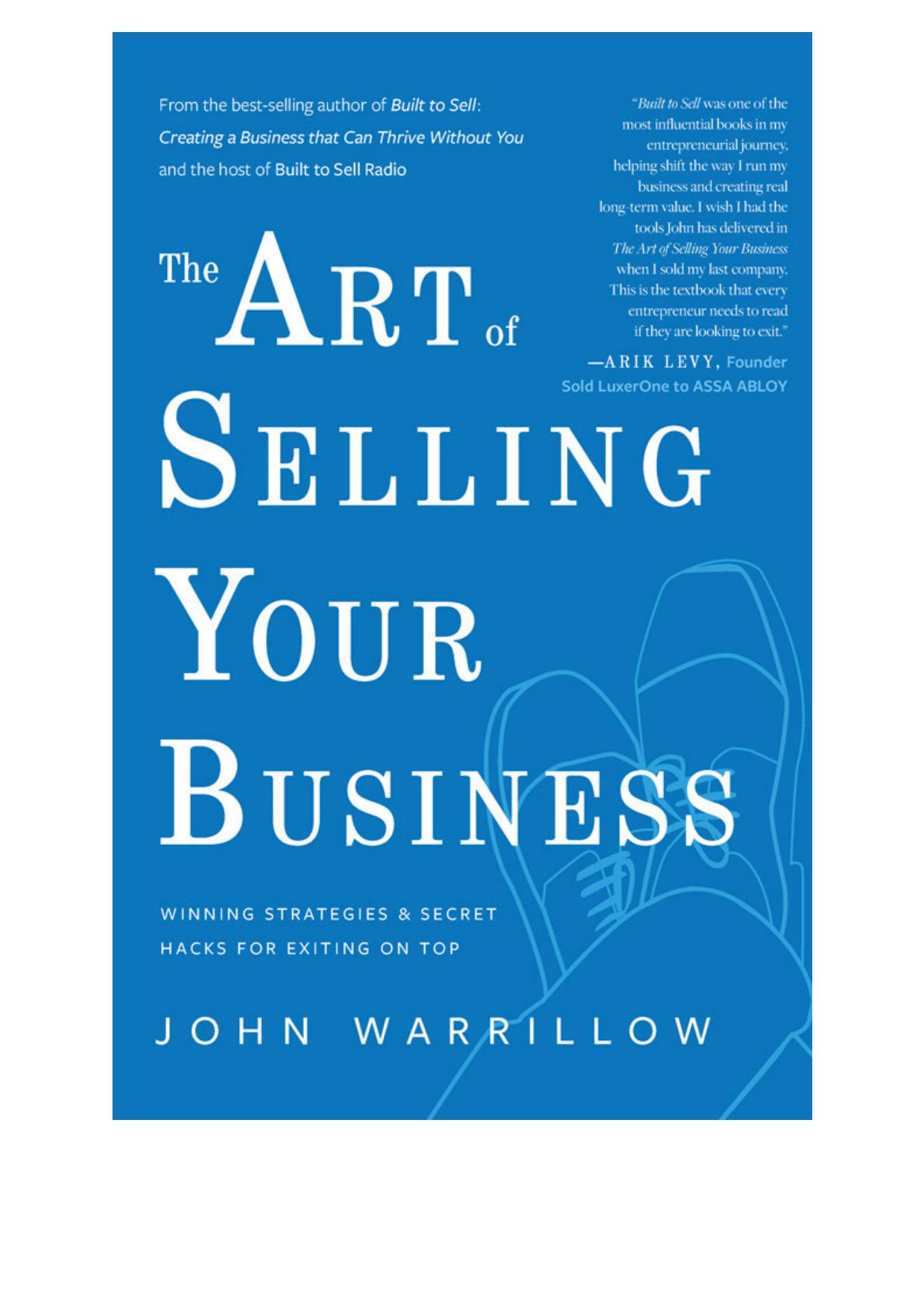 The Art of Selling Your Business